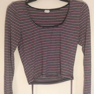 Cropped Long Sleeve Garage Shirt